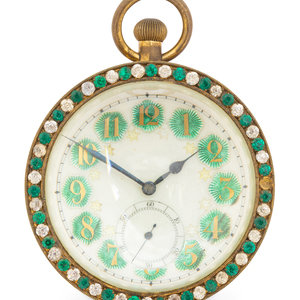 A French Brass and Guilloche Enamel 2f4a04