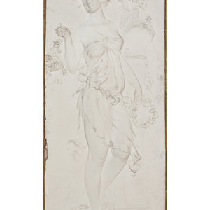 A Neoclassical Style Plaster Relief 2f4a1b