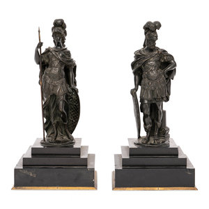 A Pair of Continental Bronze Figures Second 2f4a25