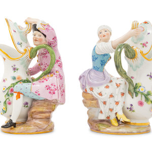 A Pair of Meissen Porcelain Figural 2f4a53