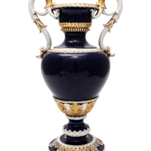 A Large Meissen Porcelain Vase
Late