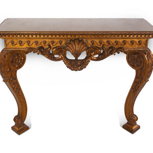 A George II Style Giltwood Console