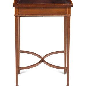 An Edwardian Satinwood-Banded Mahogany