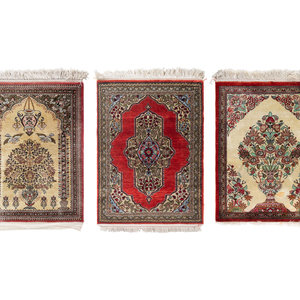 Three Qum Silk Mats Second Half 2f4ab8