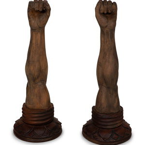A Pair of Venetian Style Carved