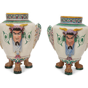 A Pair of Italian Glazed Ceramic