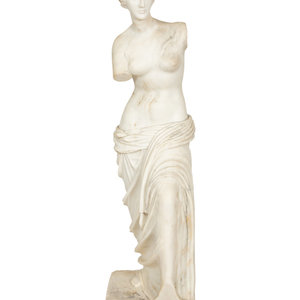 A Carved Marble Sculpture of Venus 2f4b06