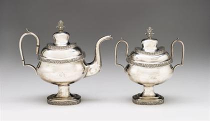 American silver teapot and covered 4bab6