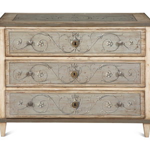 A North European Painted Chest 2f4b1c