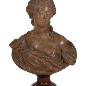 A French Terracotta Bust of a Lady
20th