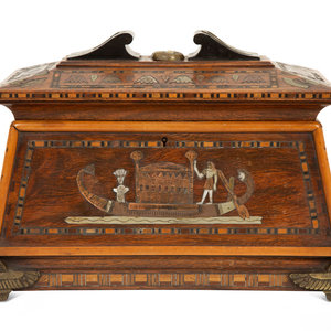 An Egyptian Revival Table Casket Late 2f4b8a