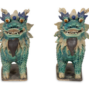 A Pair of Chinese Glazed Ceramic 2f4bcb