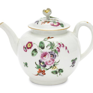 A Worcester Porcelain Teapot
18th