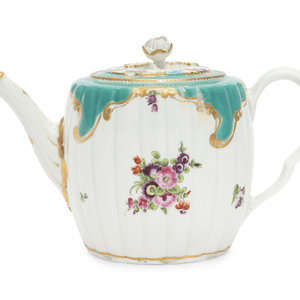 An English Porcelain Teapot
Late 18th