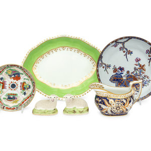 A Group of English Porcelain Articles
Most