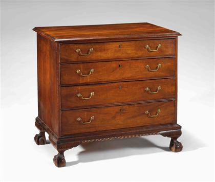 Chippendale mahogany chest of drawers