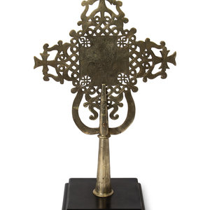 A Continental Engraved Steel Altar