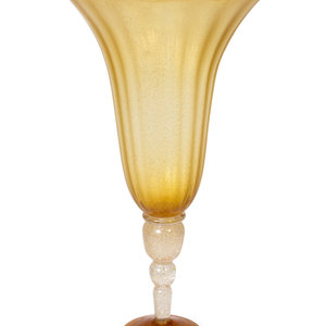 A Murano Glass Trumpet Vase 
20th