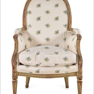 A Louis XVI Style Painted Bergere
Late