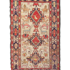 A Soumak Wool Rug
First Half 20th