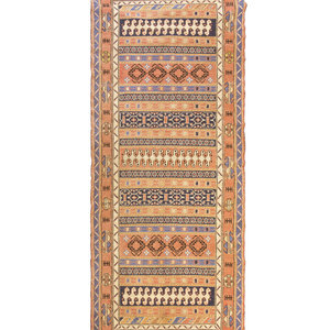 A Soumak Wool Rug Mid 20th Century 78 2f4ce1