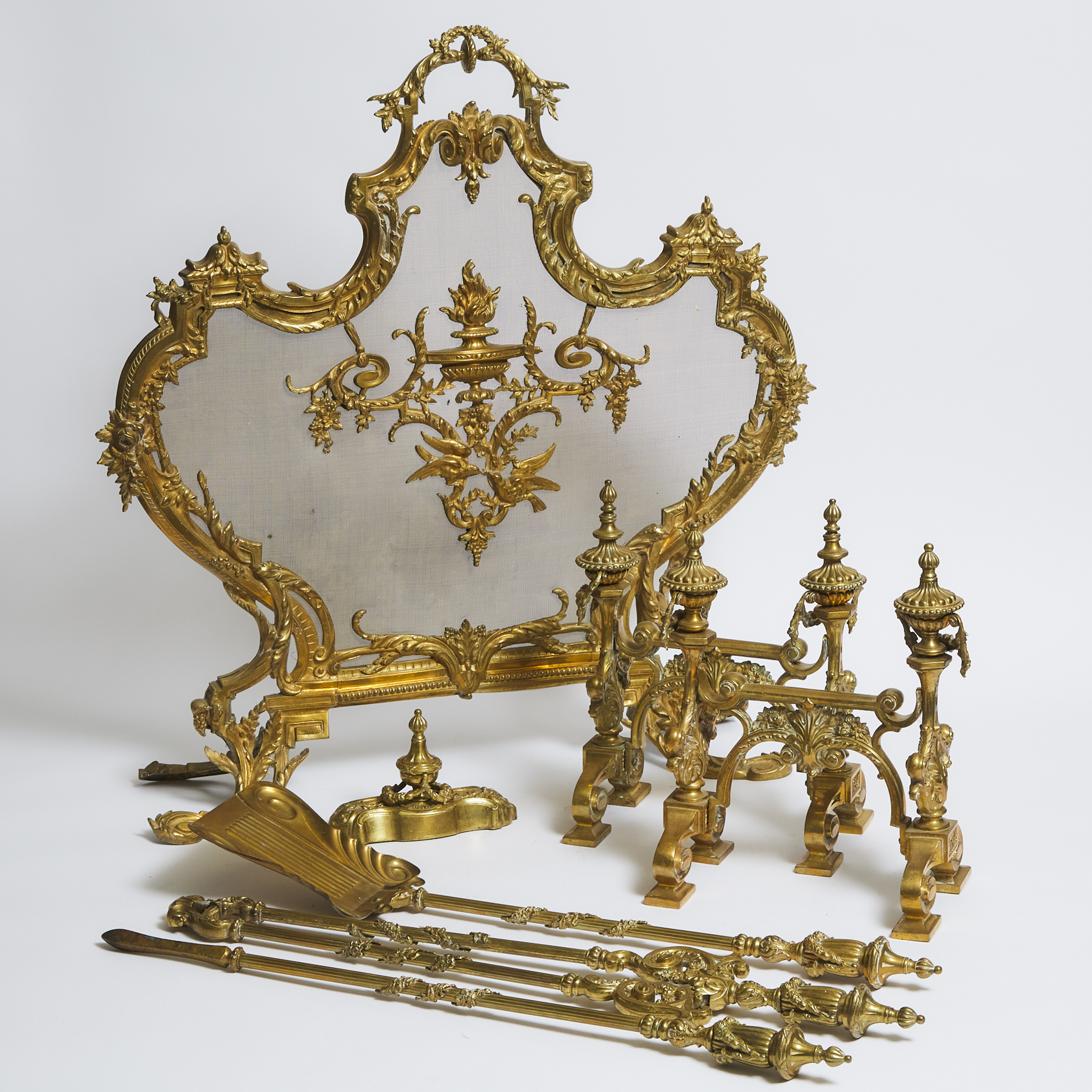 Belle Epoque Gilt Bronze Fireplace 2f2665