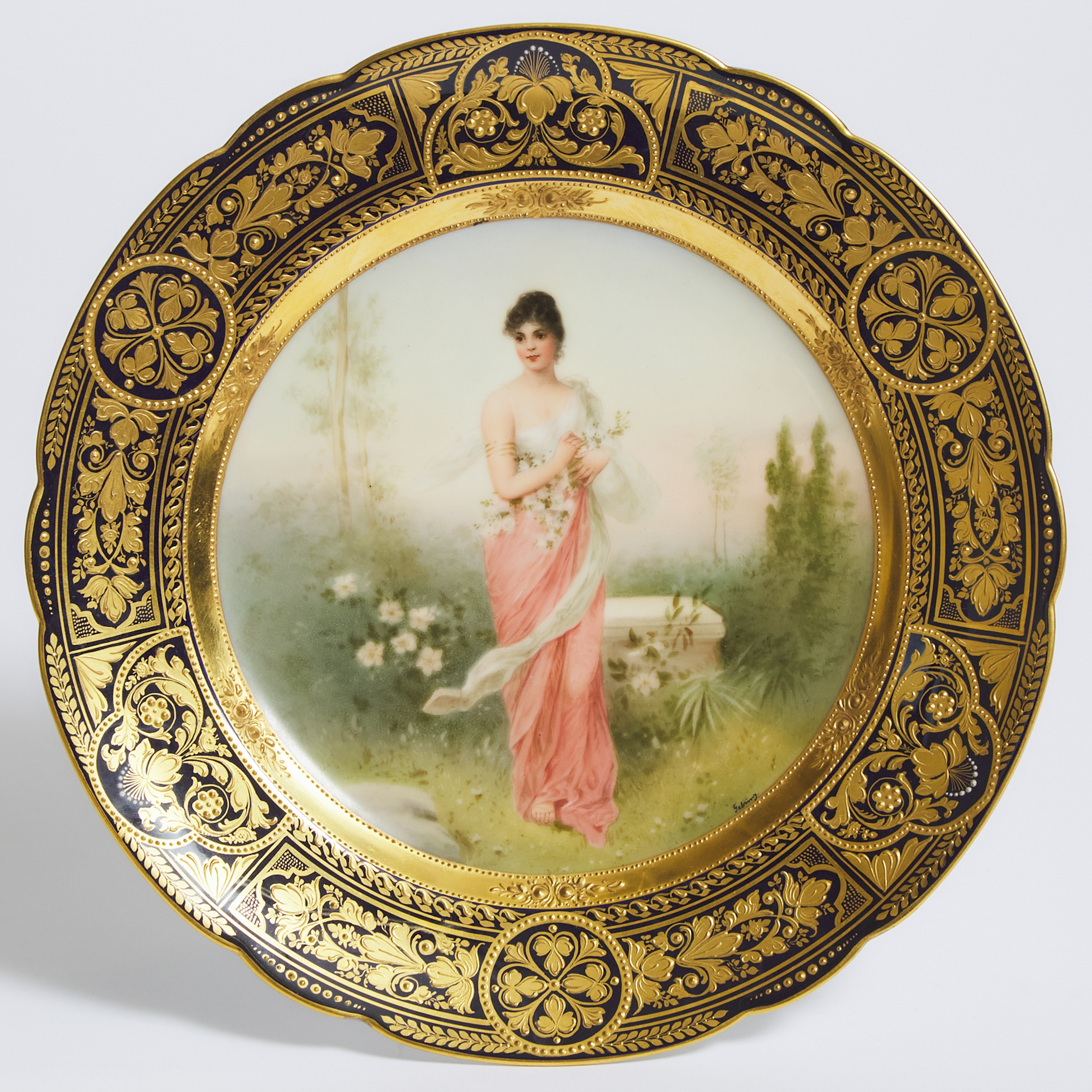 'Vienna' Cabinet Plate, 'Die Blühente