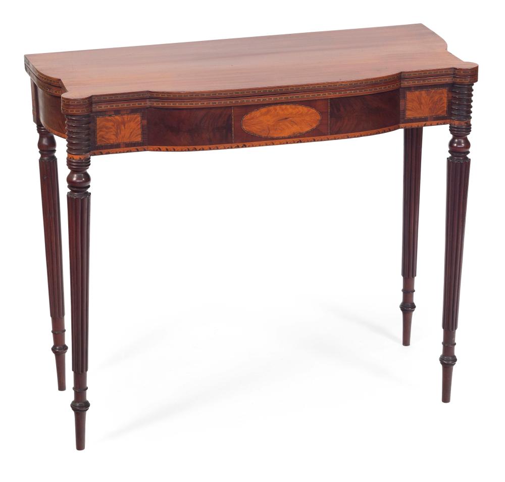 SHERATON CARD TABLE ATTRIBUTED