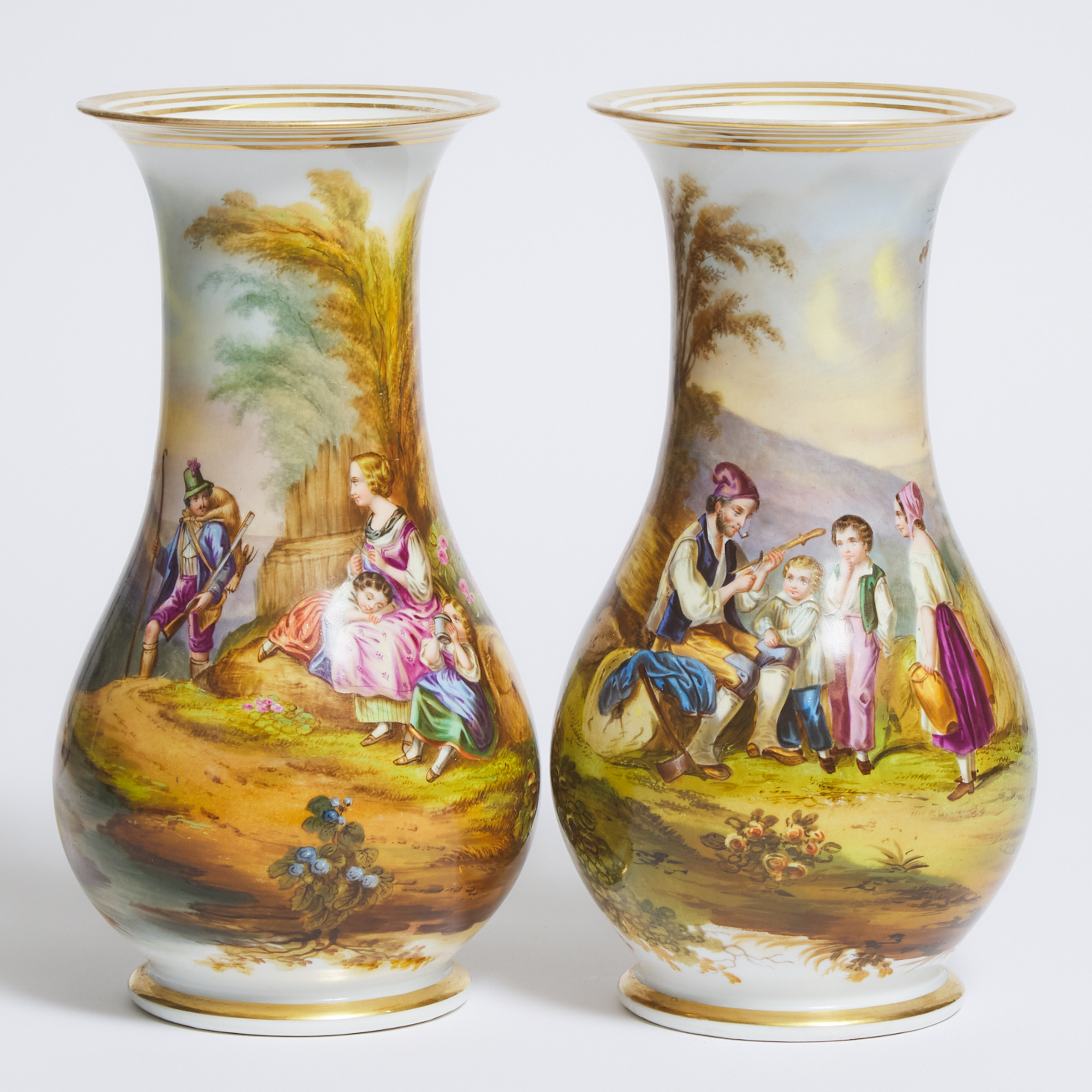 Pair of French Porcelain Vases  2f2721