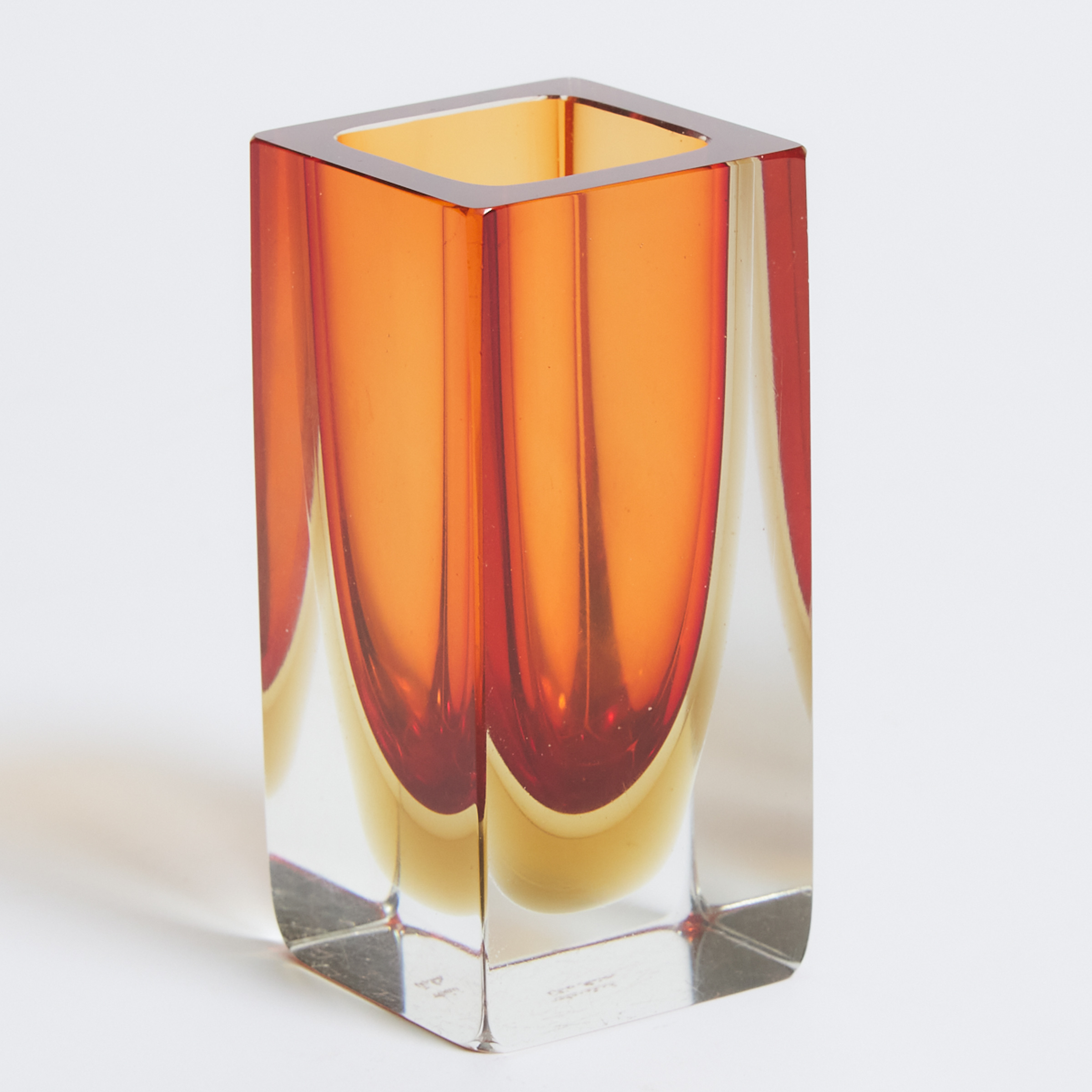 Venini Sommerso Glass Vase 1960s 2f2746