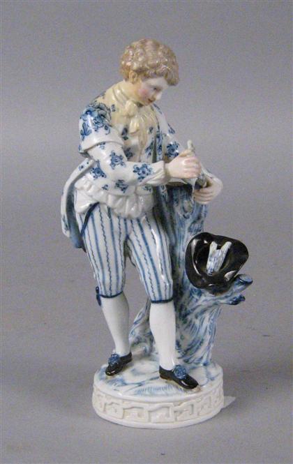 Meissen blue and white figure of 4b722