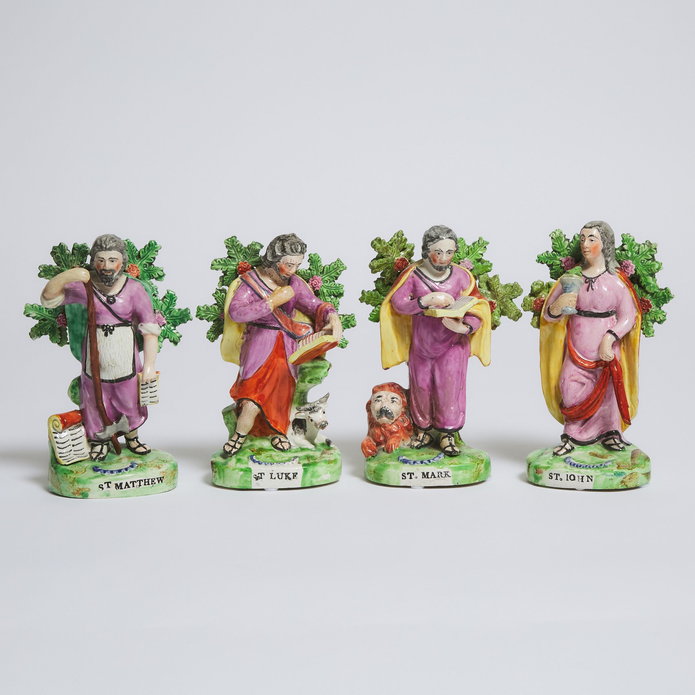 Set of Four Staffordshire Pearlware