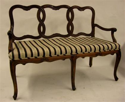 Louis XV style stained beech canape