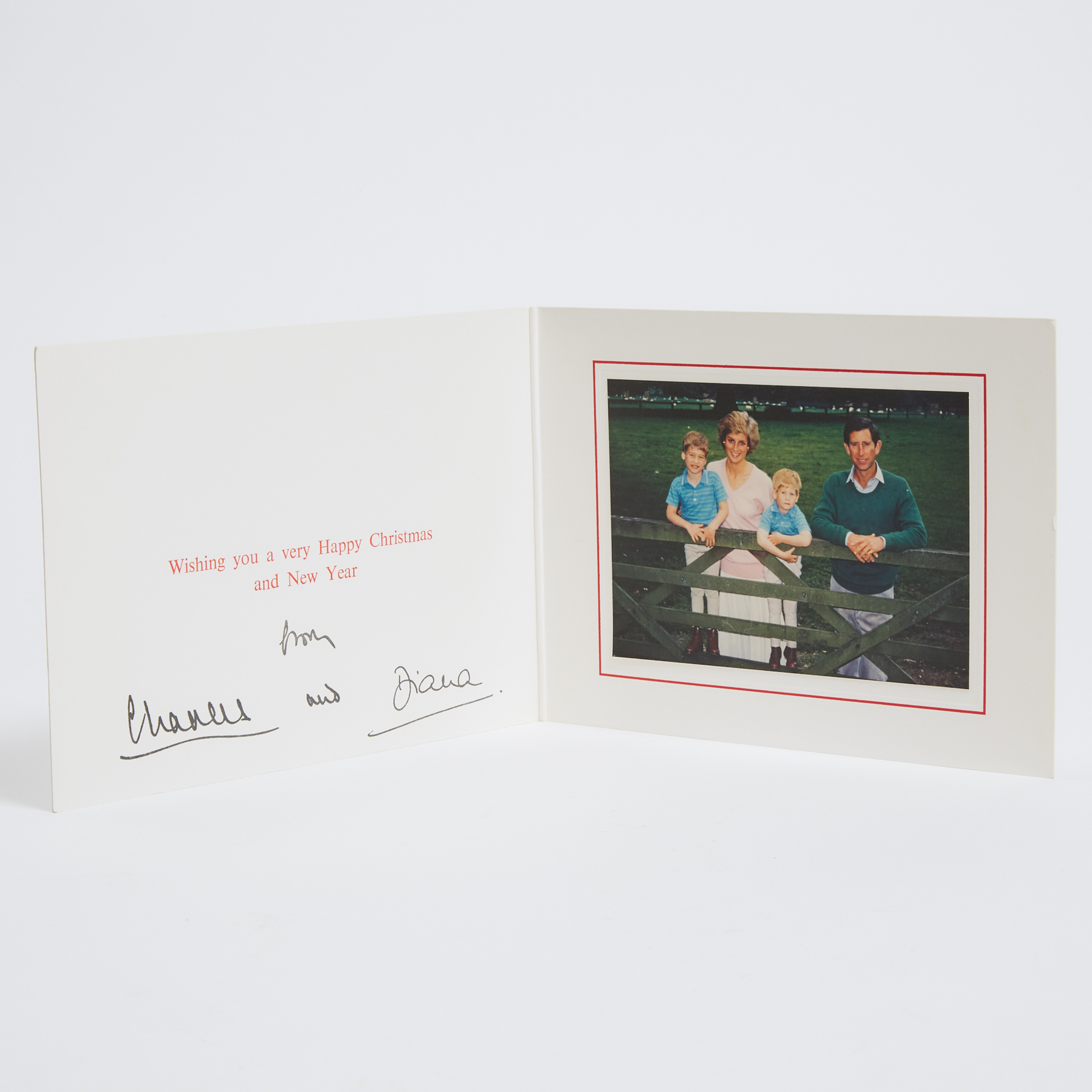 Charles and Diana Christmas Card  2f2792