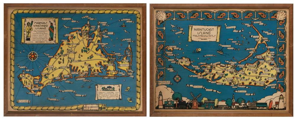 PICTORIAL MAPS OF NANTUCKET AND