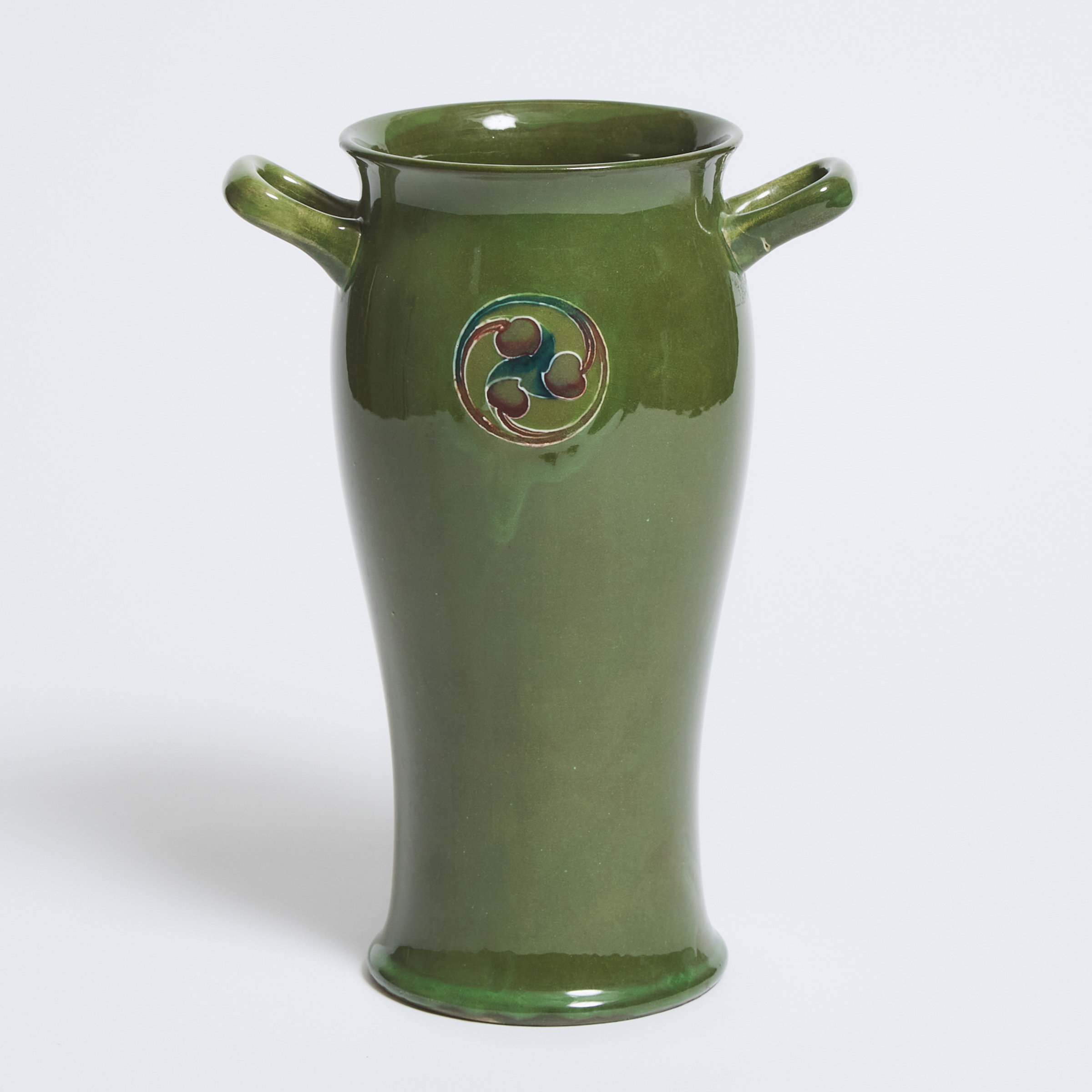 Moorcroft Green Flamminian Two-Handled