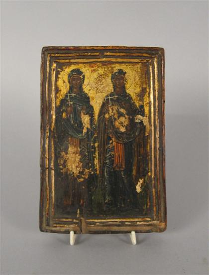 Russian double sided icon    18th