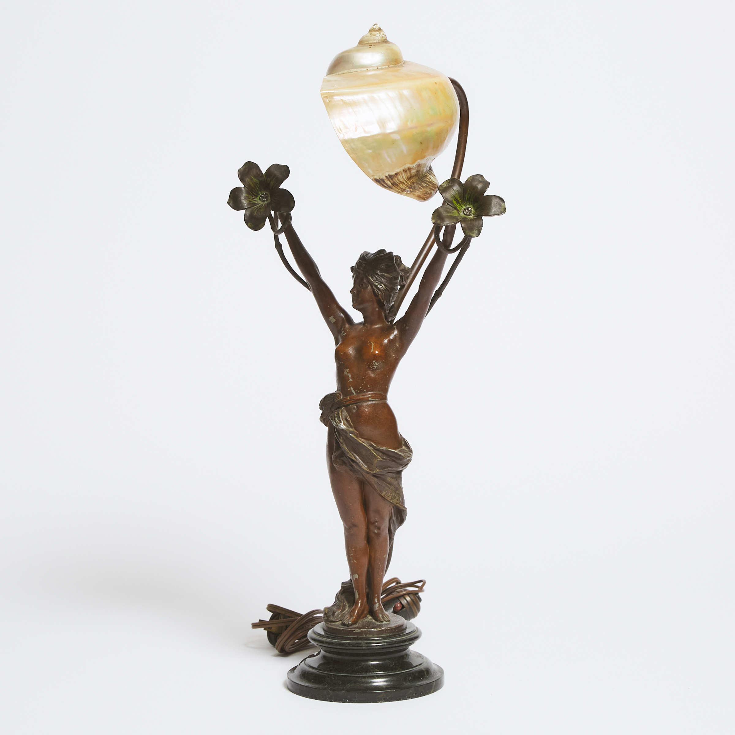 Art Nouveau Patinated Metal Figural 2f2895