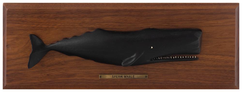 MOUNTED SPERM WHALE PLAQUE BY GUIDO 2f2902