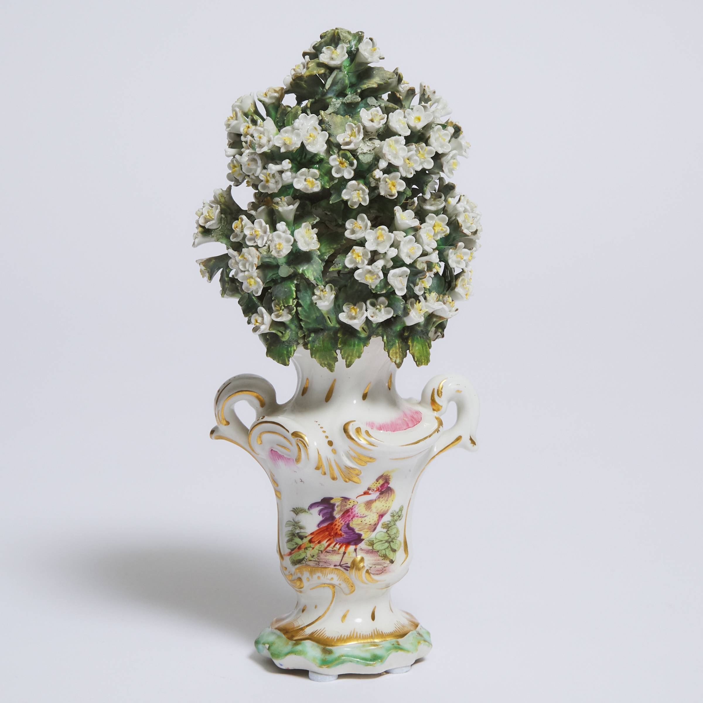 Derby Two Handled Rococo Vase with 2f292c