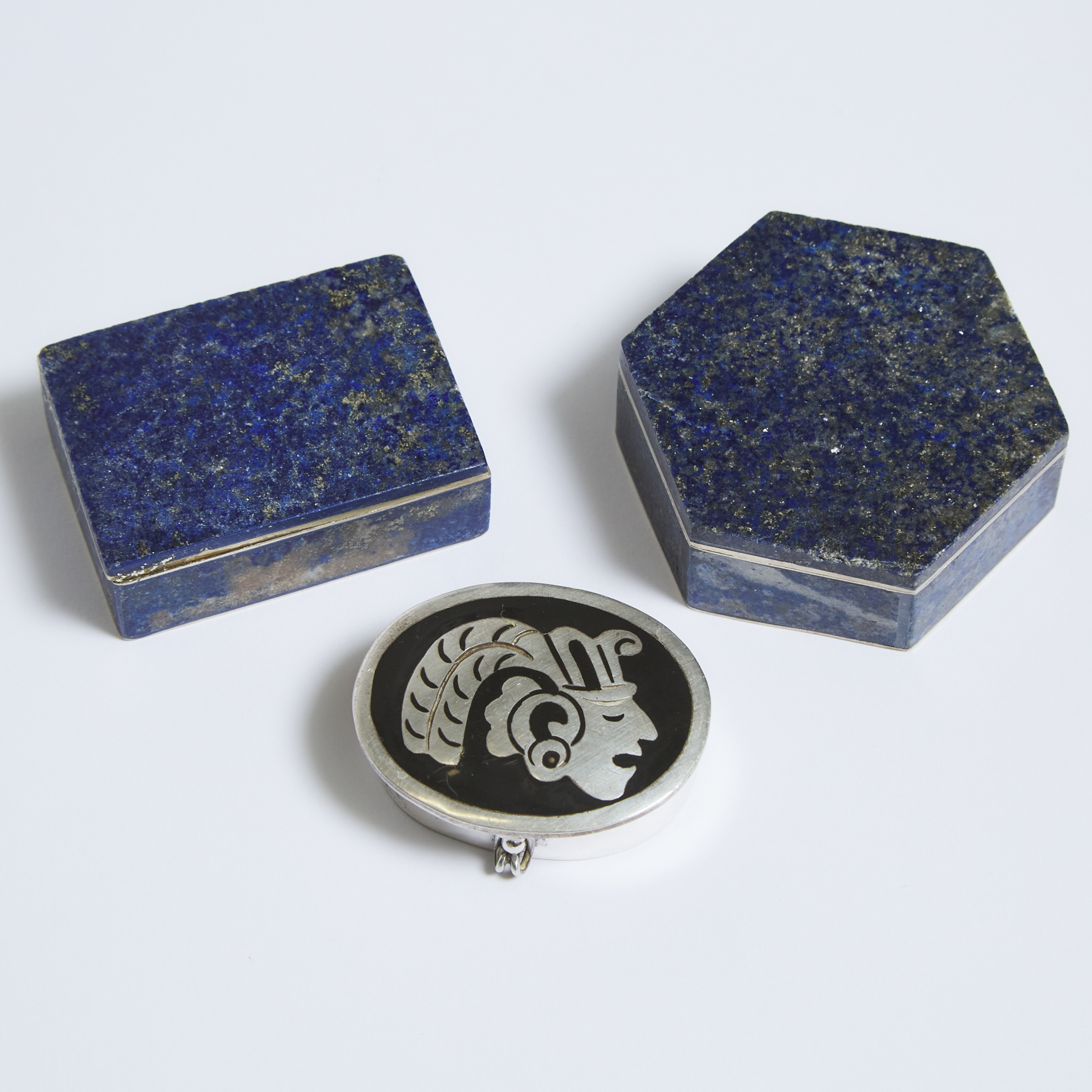Two Lapis Lazuli Dresser Boxes 2f294c