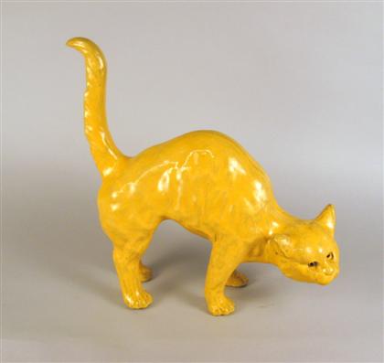 Continental faience cat late 4b75a