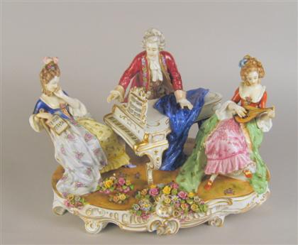 German porcelain figural group    Modeled