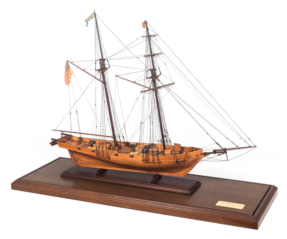 CASED MODEL OF THE BALTIMORE CLIPPER