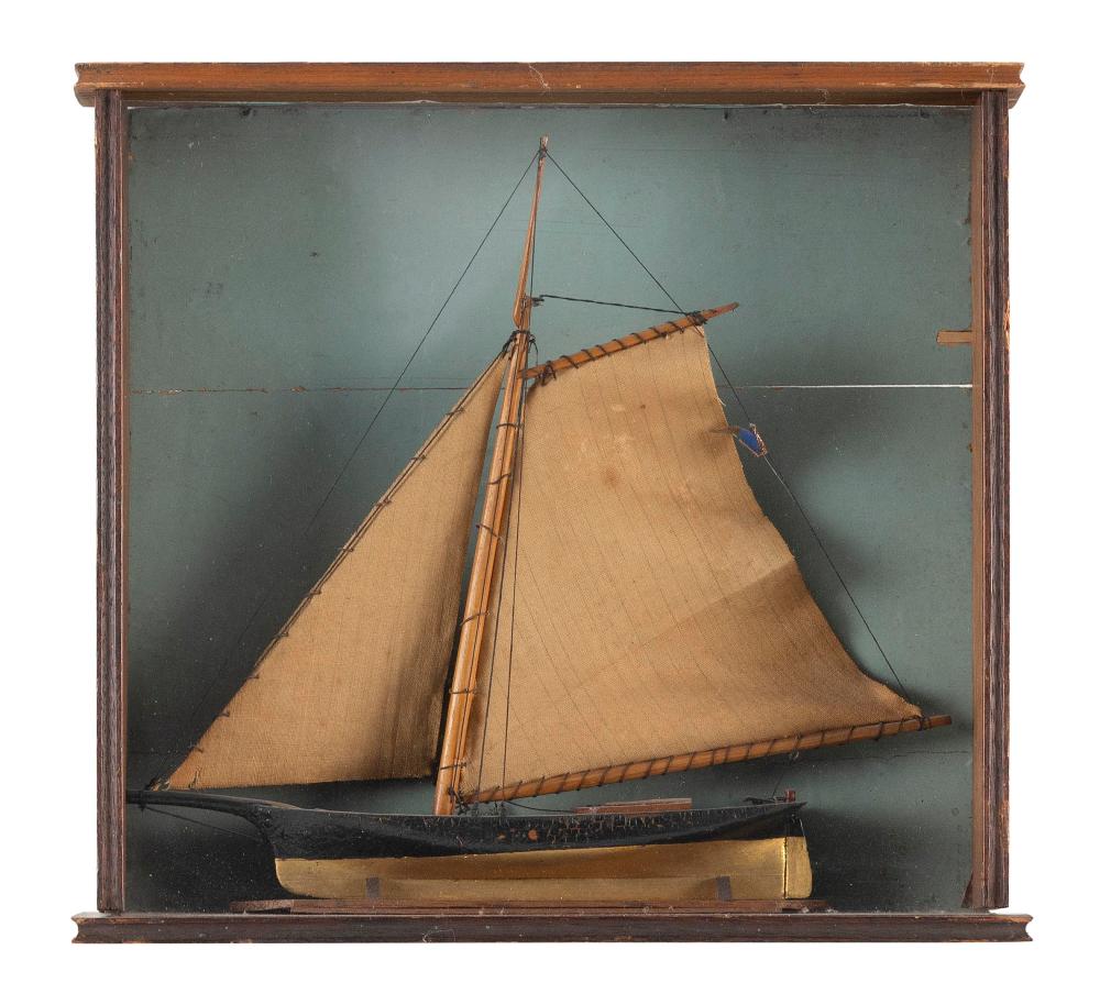 SHADOW BOX MODEL OF A SAILBOAT 2f2a1b