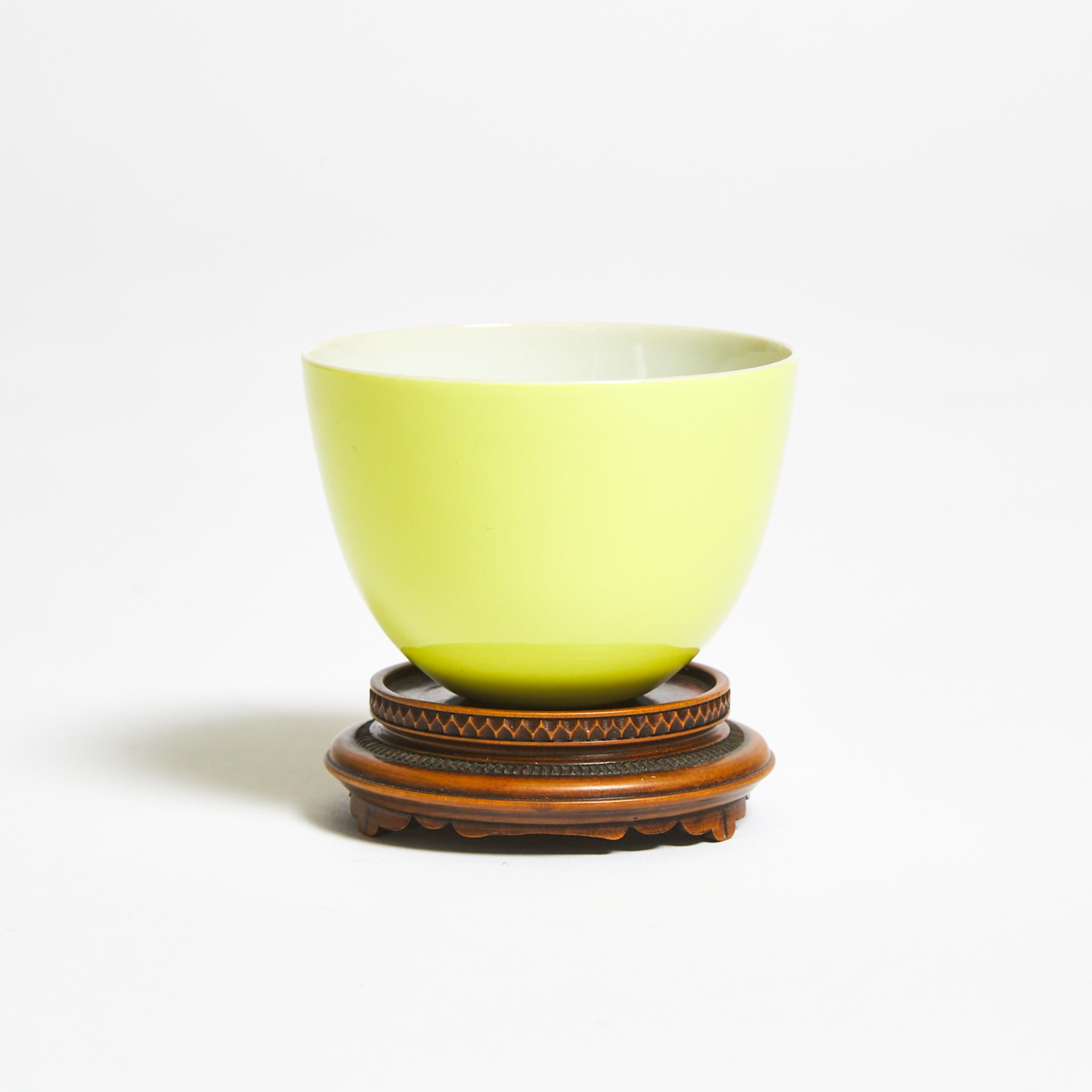 A Small Lemon Yellow Enameled Cup  2f2a97