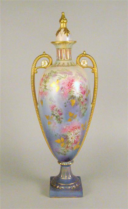 Royal Bonn porcelain covered urn