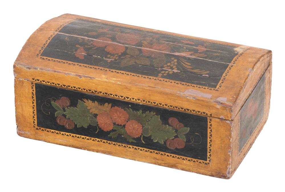 DOME TOP TRUNK WITH PAINTED DECORATION 2f2aec