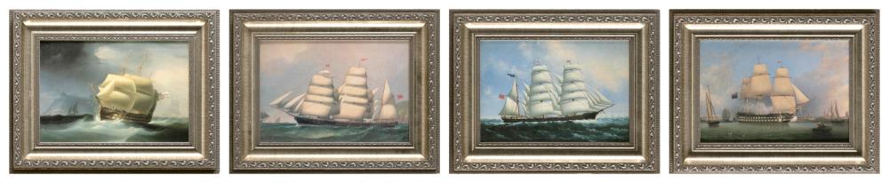 SET OF FOUR SHIP PORTRAIT LITHOGRAPHS 2f2b1f