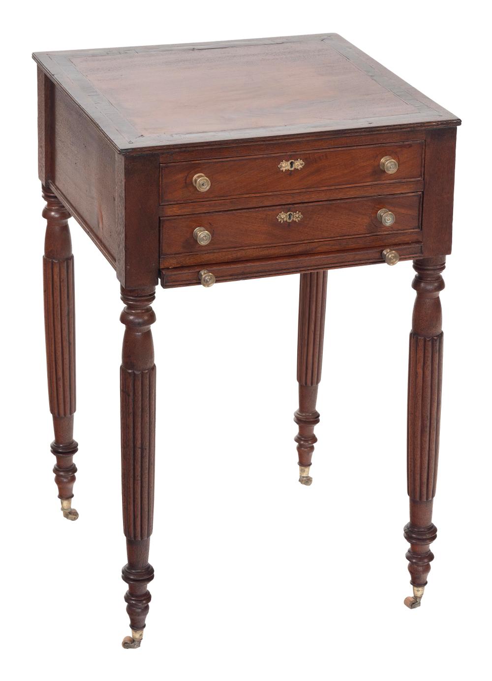 SHERATON SEWING STAND CIRCA 1810